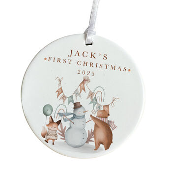 Personalised Baby’s First Christmas Ceramic Ornament, 2 of 7