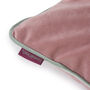 Blush Pink Velvet Cushion Cover And Sheep's Wool Inner, thumbnail 6 of 7