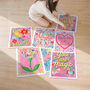 Unicorn And Floral Nursery Print Set – Set Of Nine Whimsical Wall Art Prints, thumbnail 8 of 12