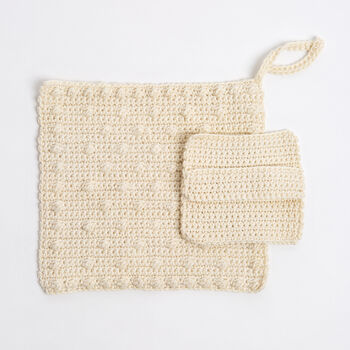 Face Cloth And Scrub Pad Beginner Crochet Kit, 6 of 10