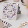 Forget Me Not Pocket Mirror With Personalised Message, thumbnail 4 of 6