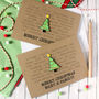 Personalised World Languages Merry Christmas Tree Card, thumbnail 1 of 6
