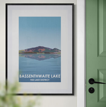 Bassenthwaite Lake The Lake District Landscape Art Print, 2 of 4