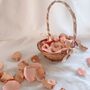 Flower Girl Basket With Matching Silk Petals 35 Colours, thumbnail 4 of 6