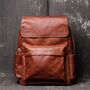 Military Style Genuine Leather Backpack, thumbnail 12 of 12