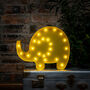 Yellow Elephant LED Night Light, thumbnail 6 of 6