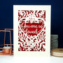 You Are So Loved Papercut Card, thumbnail 1 of 5