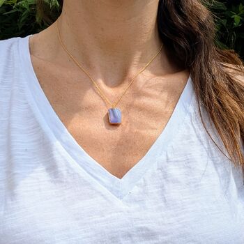 Amethyst Strata Necklace, Purple And Pink Tones, 4 of 9