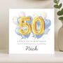 Personalised 50th Birthday Card For Husband, thumbnail 7 of 8