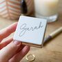 Personalised Name Grey Square Compact Mirror, thumbnail 1 of 3