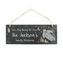 Personalised The Snowman Magical Adventure Hanging Slate Plaque, thumbnail 5 of 5