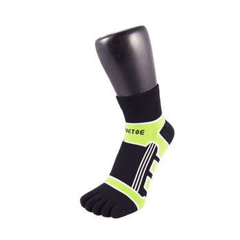 Sports Micro Fibre Running Trainer Toe Socks, 2 of 3
