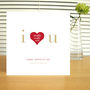 Personalised Love Heart Valentine's Card, thumbnail 1 of 2