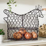 Farmhouse Chicken Wire Kitchen Egg Basket, thumbnail 1 of 6