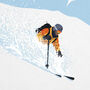 Personalised Powder Skier Poster, thumbnail 4 of 7