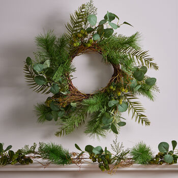 Botanical Beauty Deluxe Evergreen Wreath, 8 of 8