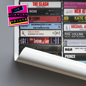 44th Birthday Personalised Print Music From 1982, 7 of 8