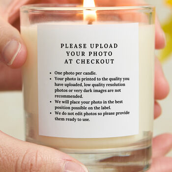 Wedding Gift For Couples Personalised Photo Candle, 3 of 6