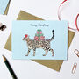 Bengal Cat Christmas Card, thumbnail 1 of 2