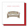 Pack Of Six 'Robin On A Snowy Bench' Christmas Card, thumbnail 4 of 6