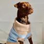 Marlee Sustainable Sky Blue Dog Jumper, thumbnail 2 of 5