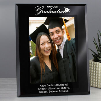 On Your Graduation Black Glass Frame 5x7, 4 of 4