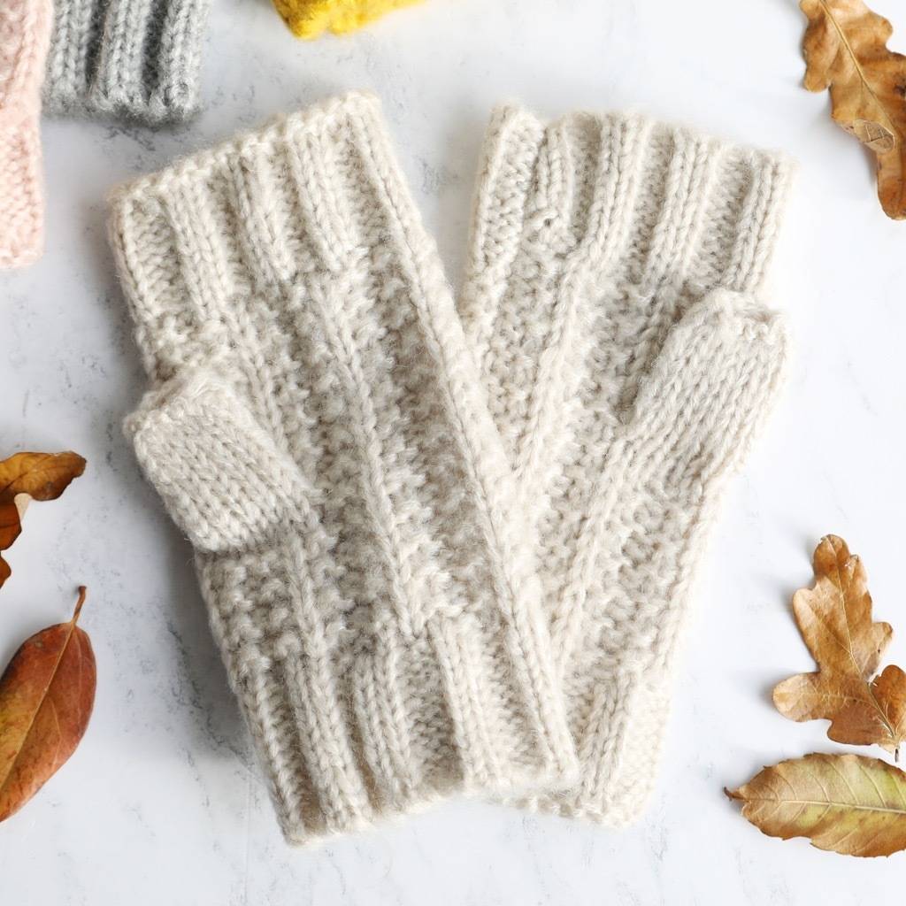 Knit Hand Warmers By Lisa Angel