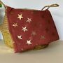 Antique Stars Print Scarf In Red, thumbnail 4 of 4