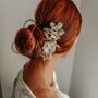 Franny Flower Hair Pins Nude, thumbnail 1 of 6