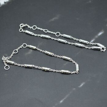 Peridot, Blue Topaz Silver Chain Bracelet, 5 of 11