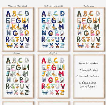 Animal Alphabet Nursery Decor, 3 of 11