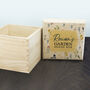Personalised Gardener's Floral Garden Wooden Seed Box, thumbnail 3 of 3
