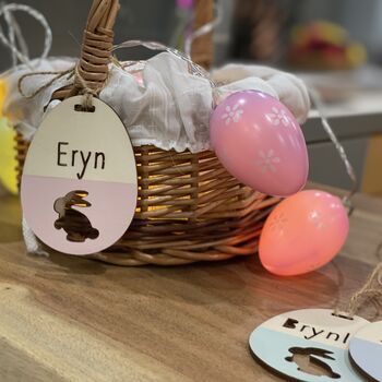Personalised Wooden Easter Tag, 2 of 5