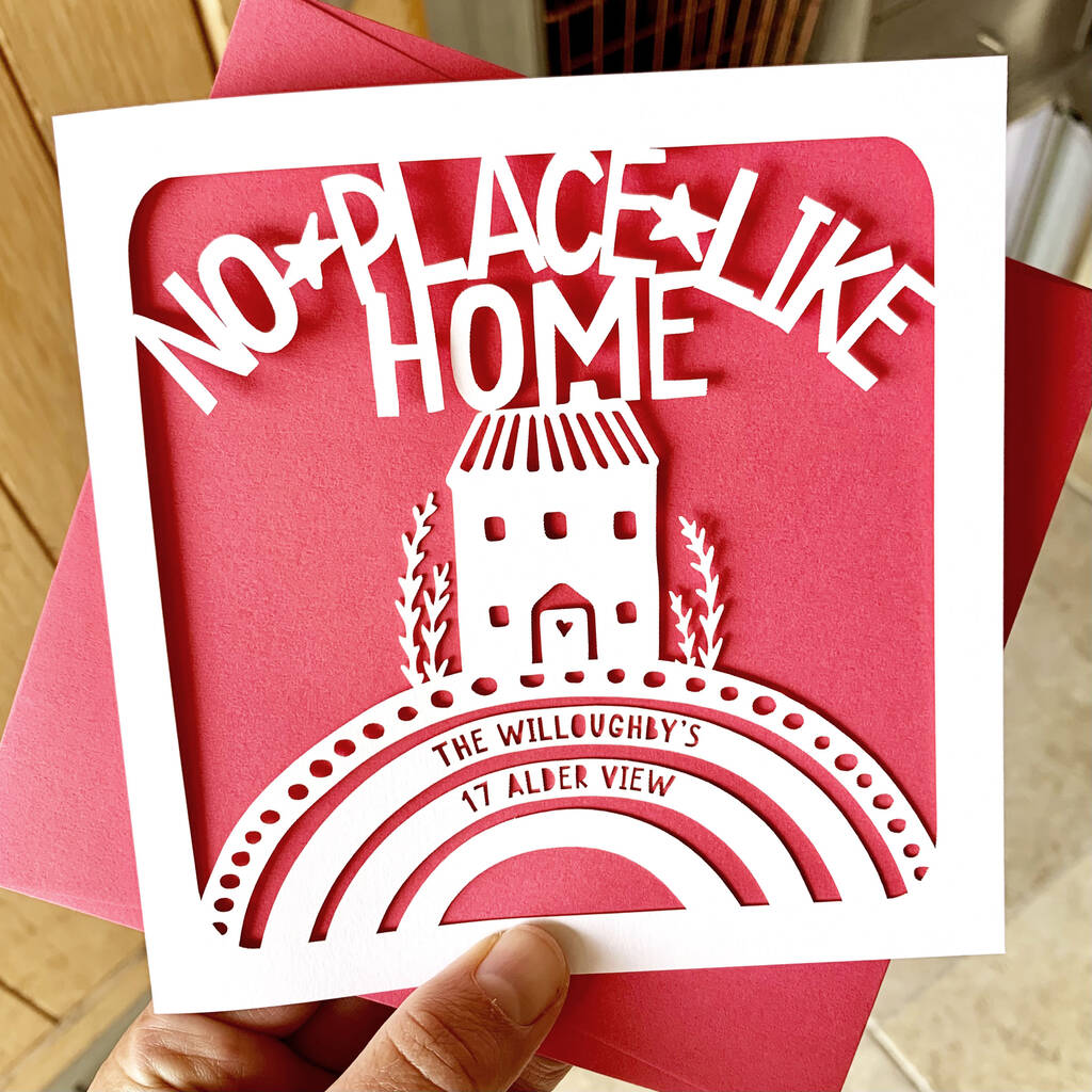 Personalised No Place Like Home Card, 1 of 4