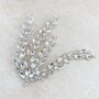 Crystal Leaf Bridal Headpiece, thumbnail 6 of 7