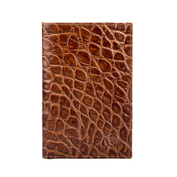 Mens Leather Long Jacket Wallet.'The Pianillo Croco', 4 of 11