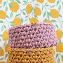 Super Chunky Crochet Basket Kit, thumbnail 2 of 4