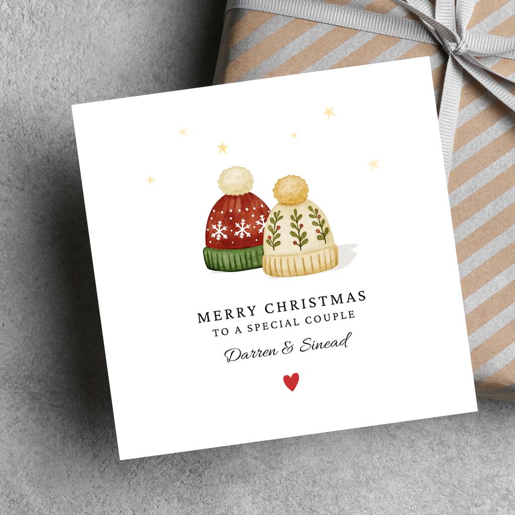 Christmas Card Personalised For A Special Couple