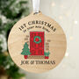 Personalised New Home Round Wooden Decoration, thumbnail 1 of 4