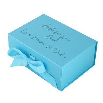 Personalised A5 Baby Boy Keepsake Gift Box, 2 of 4