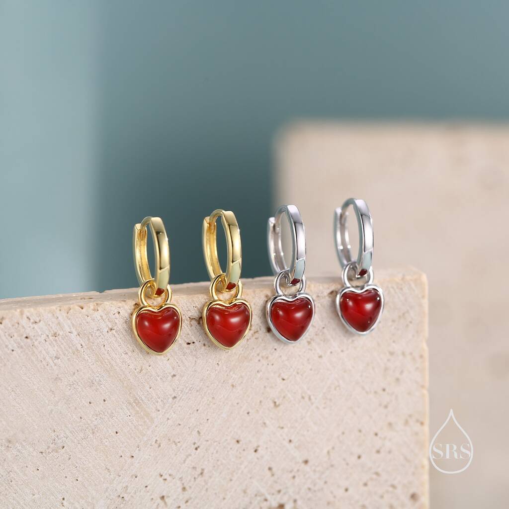 Red Rain Garnet and Sterling Silver Earrings 3 Red Rain Garnet and Sterling Silver Earrings 3