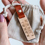 Personalised Wooden Coordinate Location Keyring, thumbnail 1 of 5