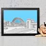 The Tyne Bridge Newcastle Drawing Art Print, thumbnail 6 of 10