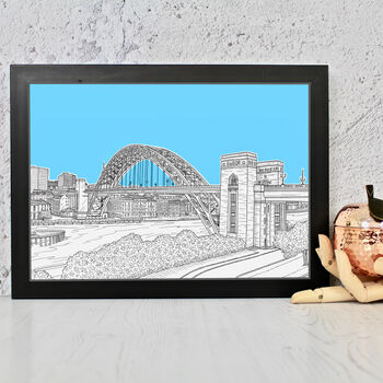 The Tyne Bridge Newcastle Drawing Art Print, 6 of 10