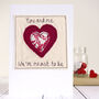 Personalised Love Heart Anniversary Or Valentines Card, thumbnail 6 of 12