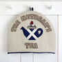 Personalised Scottish Flag Tea Pot Cosy Gift, thumbnail 7 of 12