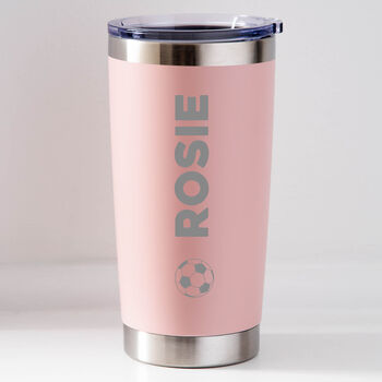 Personalised Football Name Thermos Insulated Travel Cup, 7 of 7