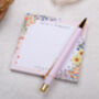 Pink Floral Memo Pad Block For Your Desk, thumbnail 2 of 6