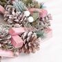 Camellia Pink Christmas Door Wreath, thumbnail 5 of 7