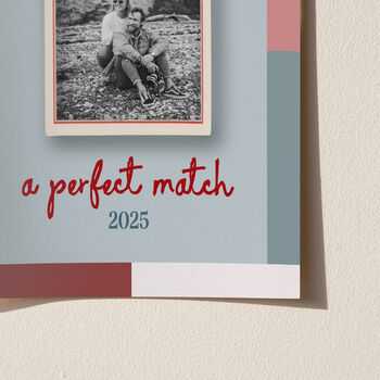 Personalised A Perfect Match Matchbook Print, 9 of 12